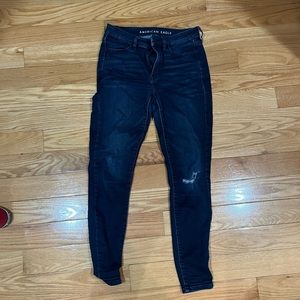 Super high waisted skinny jeans
